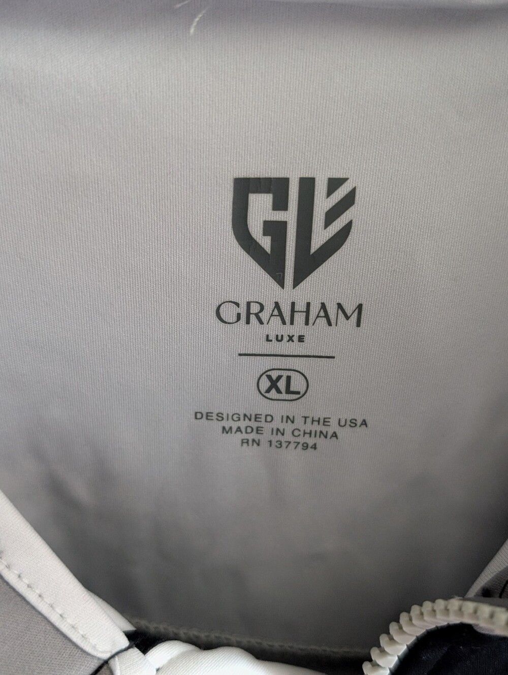 Graham Luxe XL Colorblock Hooded Golf Jacket Windbreaker Full Zip - Picture 5 of 6